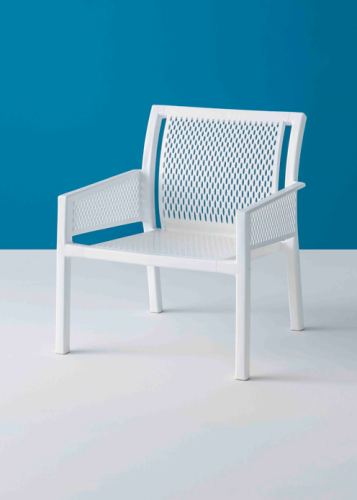 fotel outdoor, fotel Minush, fotel z tworzywa sztucznego, fotel na taras, meble zewnętrzne, odporny na deszcz, odporny na UV, meble do kawiarni, meble na balkon