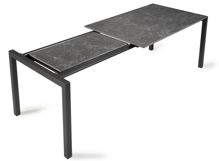 stół Aprio, stół rozkładany, stół ogrodowy, stół teleskopowy, stół z laminatu, stół aluminiowy, stół outdoor, nowoczesny stół do ogrodu, stół na taras