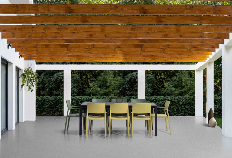 stół Aprio, stół rozkładany, stół ogrodowy, stół teleskopowy, stół z laminatu, stół aluminiowy, stół outdoor, nowoczesny stół do ogrodu, stół na taras