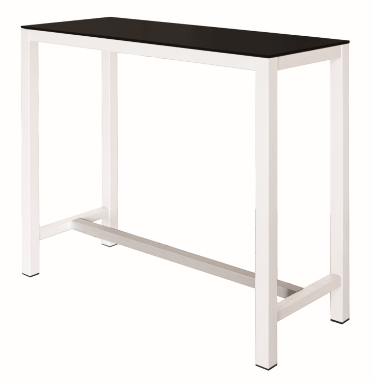 stolik barowy Banket, stolik Gaber, stolik do kuchni, stolik barowy do restauracji, wysoki stolik, stolik 110 cm, stolik do kawiarni, stolik na eventy, stolik prostokątny, stolik z metalową podstawą