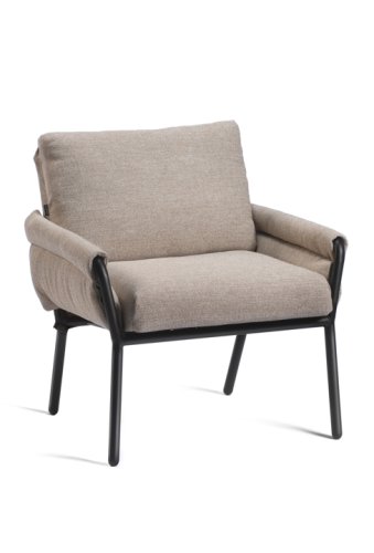 fotel Coachella, fotel Gaber, włoski design, tapicerowany fotel, fotel z podłokietnikami, stalowa rama, fotel do restauracji, nowoczesny fotel, ergonomiczny fotel