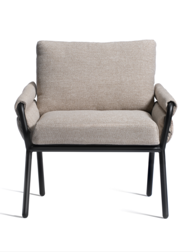 fotel Coachella, fotel Gaber, włoski design, tapicerowany fotel, fotel z podłokietnikami, stalowa rama, fotel do restauracji, nowoczesny fotel, ergonomiczny fotel