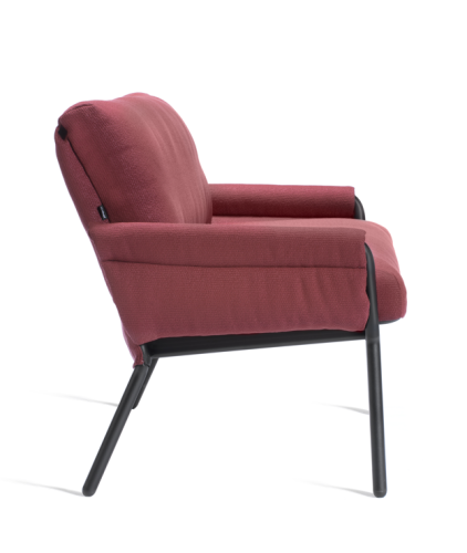 sofa Coachella, sofa Gaber, włoski design, tapicerowana sofa, sofa z podłokietnikami, stalowa rama, sofa do restauracji, nowoczesna sofa, ergonomiczna sofa