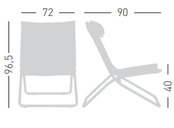 fotel Coraline, fotel rozkładany, stalowa rama, tapicerowane siedzisko, ergonomiczny, odporny, fotel na taras, fotel Gaber