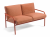 sofa aluminiowa, sofa tapicerowana, nowoczesna sofa, meble do baru, sofa sztaplowana, sofa do restauracji, design meble, sofa Pilar