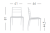 krzesło Prisma, krzesło minimalistyczne, krzesło geometryczne, krzesło do restauracji, krzesło outdoor, lekkie krzesło designerskie, krzesło Gaber