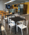 krzesło Prisma, krzesło minimalistyczne, krzesło geometryczne, krzesło do restauracji, krzesło outdoor, lekkie krzesło designerskie, krzesło Gaber