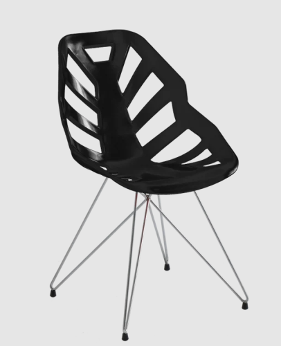 krzesło Ninja, krzesło ogrodowe odporne na UV, krzesło plastikowe designerskie, krzesło z metalowymi nogami, krzesło ergonomiczne na taras, krzesło do kawiarni outdoor