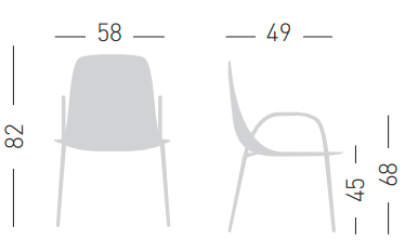 krzesło Alhambra, krzesło Gaber, krzesło z tworzywa, krzesło sztaplowane, krzesło outdoorowe, krzesło wzorzyste, krzesło do jadalni, krzesło do restauracji