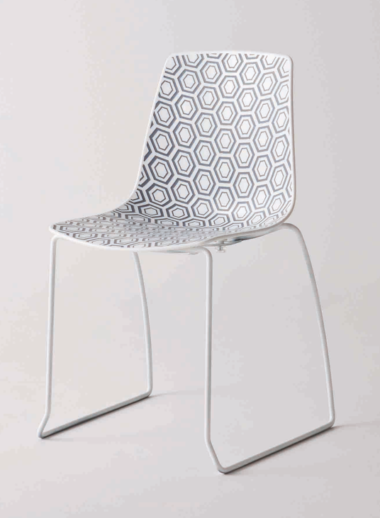 krzesło Alhambra, krzesło Gaber, krzesło z tworzywa, krzesło sztaplowane, krzesło outdoorowe, krzesło wzorzyste, krzesło do jadalni, krzesło do restauracji