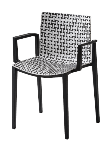 krzesło Clipperton, krzesło z tworzywa, krzesło sztaplowane, krzesło plecione, krzesło outdoorowe, krzesło na taras, krzesło do ogrodu, krzesło do restauracji