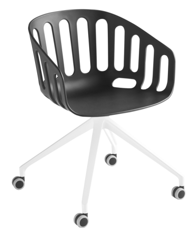 krzesło Basket, krzesło kubełkowe, krzesło z tworzywa, krzesło do jadalni, krzesło do kuchni, krzesło do restauracji, włoski design, krzesło Gaber, krzesło obrotowe