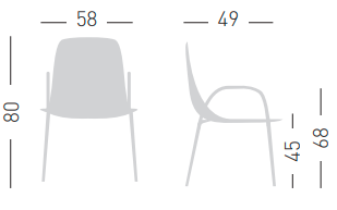 krzesło Colorfive, krzesło z tworzywa, krzesło sztaplowane, krzesło do restauracji, krzesło do jadalni, krzesło nowoczesne, kolorowe krzesło
