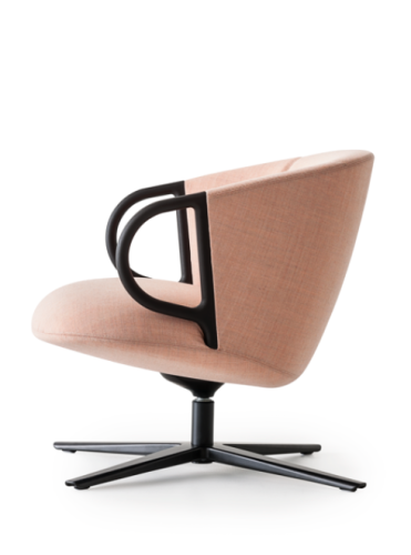 fotel Cucaracha, fotel obrotowy, fotel tapicerowany, fotel do sypialni, fotel do salonu, ergonomiczny fotel, fotel hotelowy, fotel do poczekalni, nowoczesny fotel, fotel Gaber