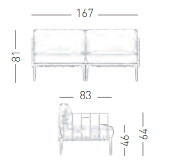 sofa Engels, sofa dwuosobowa, sofa na taras, sofa do ogrodu, sofa outdoorowa, sofa odporna na warunki atmosferyczne, sofa Gaber