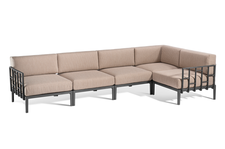 sofa Engels, sofa pięcioosobowa, sofa na taras, sofa do ogrodu, sofa outdoorowa, sofa odporna na warunki atmosferyczne, sofa Gaber, sofa modułowa