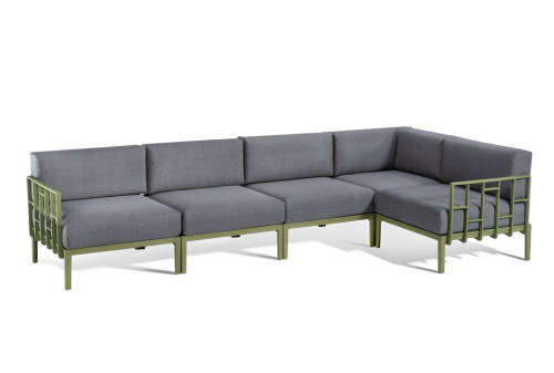 sofa Engels, sofa pięcioosobowa, sofa na taras, sofa do ogrodu, sofa outdoorowa, sofa odporna na warunki atmosferyczne, sofa Gaber, sofa modułowa