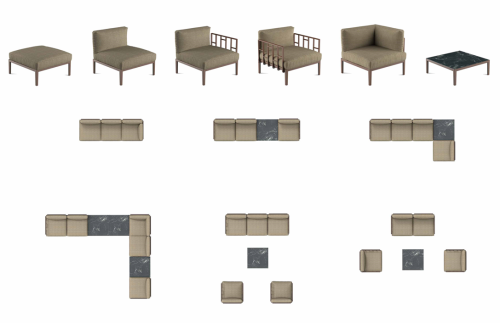 sofa Engels, sofa pięcioosobowa, sofa na taras, sofa do ogrodu, sofa outdoorowa, sofa odporna na warunki atmosferyczne, sofa Gaber, sofa modułowa