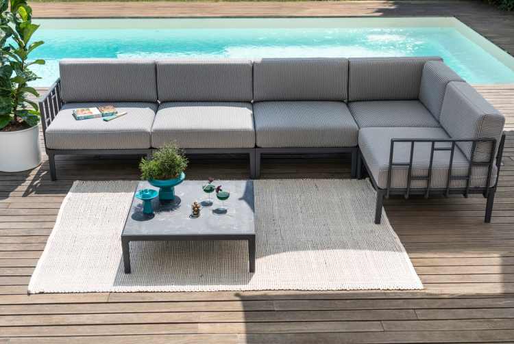 sofa Engels, sofa pięcioosobowa, sofa na taras, sofa do ogrodu, sofa outdoorowa, sofa odporna na warunki atmosferyczne, sofa Gaber, sofa modułowa