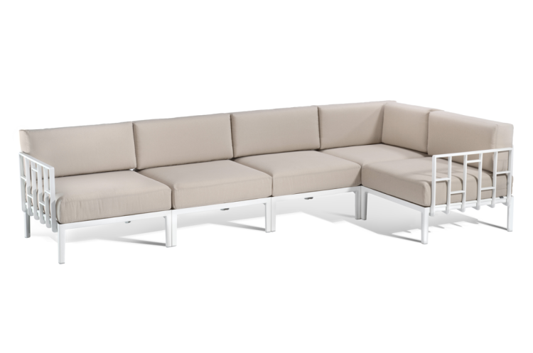 sofa Engels, sofa pięcioosobowa, sofa na taras, sofa do ogrodu, sofa outdoorowa, sofa odporna na warunki atmosferyczne, sofa Gaber, sofa modułowa