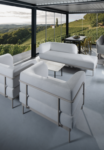 fotel Etesian, fotel Gaber, meble modułowe, seria Etesian, meble outdoorowe, meble ogrodowe, meble do przestrzeni komercyjnych, meble do salonu, nowoczesny design