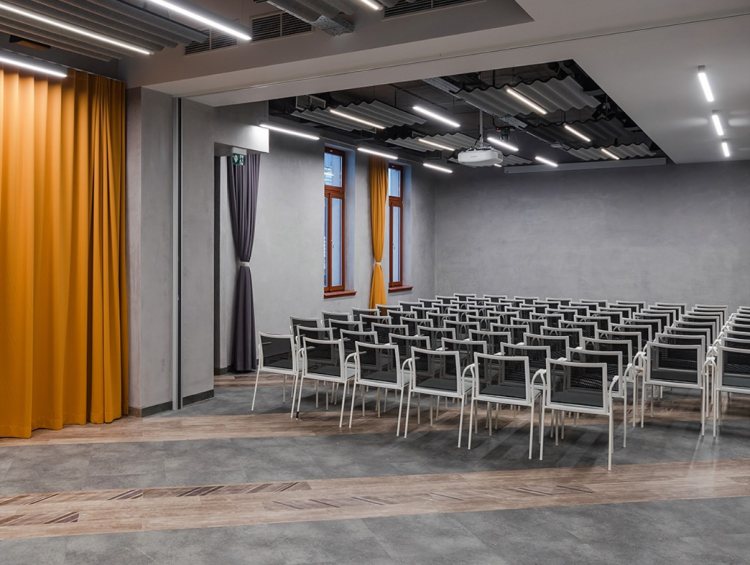 krzesło Teckel, krzesło Gaber, krzesło sztaplowane, krzesło do biura, krzesło do sali konferencyjnej, krzesło tapicerowane, nowoczesne krzesło, włoski design