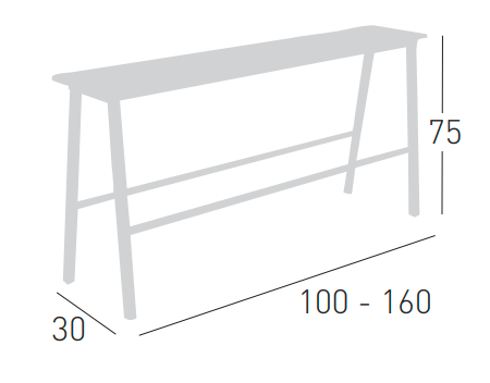 ławka Format, ławka Gaber, ławka outdoorowa, ławka do restauracji, ławka do kawiarni, ławka do ogródków restauracyjnych, nowoczesny design, włoski design