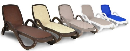 Leżak Alfa Nardi Bianco Tortora nowoczesność oryginalność komfort taras ogród