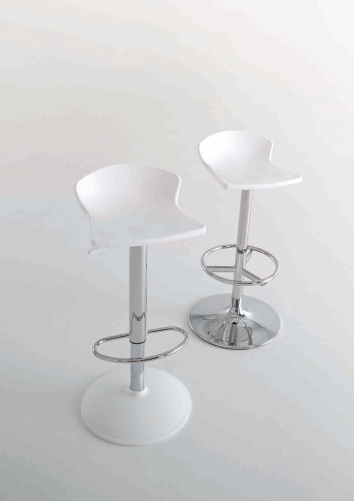 hoker Guliver, hoker Gaber, hoker z tworzywa, hoker obrotowy, hoker z regulowaną wysokością siedziska, hoker nowoczesny, włoski design