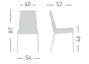 krzesło Lila, krzesło Gaber, krzesło do jadalni, krzesło do biura, krzesło do sali konferencyjnej, krzesło do kuchni, włoski design