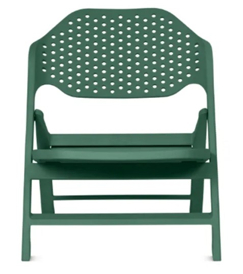 Fotel składany Cala, fotel ogrodowy, fotel relaksacyjny outdoorowy, fotel do relaksu, fotel na dwór, fotel na balkon plastikowy