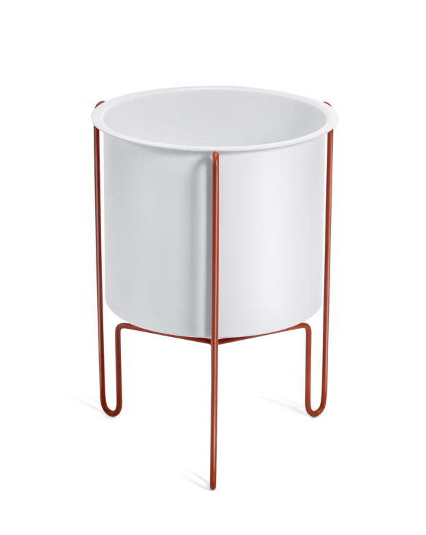 donica Meridius, donica Gaber, donica do salonu, stalowa donica, nowoczesna donica, włoski design