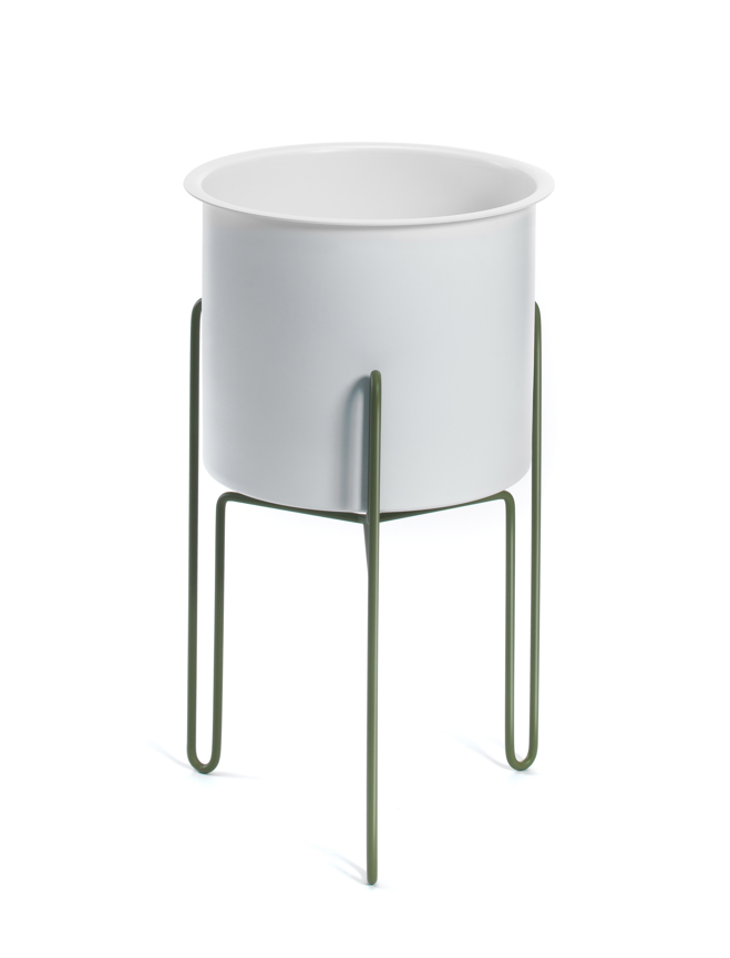 donica Meridius, donica Gaber, donica do salonu, stalowa donica, nowoczesna donica, włoski design