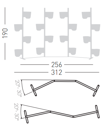 donice Gufo, donice Gaber, moduł z donicami, donice na taras, donice modułowe, nowoczesny design, włoski design