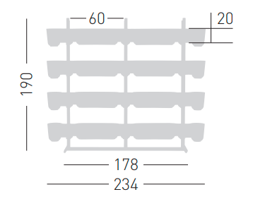 donice Gufo, donice Gaber, moduł z donicami, donice na taras, donice modułowe, nowoczesny design, włoski design