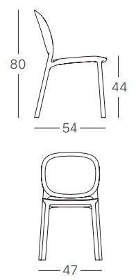 krzesło Hug, krzesło Scab Design, krzesło plastikowe, sztaplowane, skandynawski styl, balkon, taras, kawiarnia