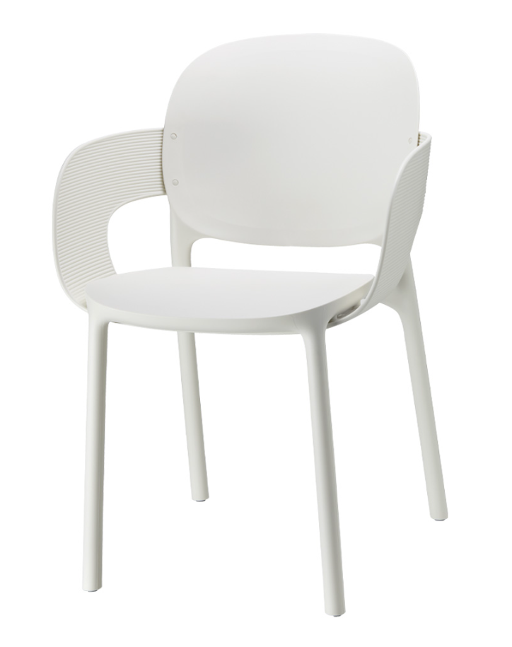 krzesło Hug, krzesło Scab Design, krzesło plastikowe, sztaplowane, skandynawski styl, balkon, taras, kawiarnia