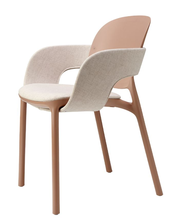 krzesło Hug, krzesło Scab Design, krzesło plastikowe, sztaplowane, skandynawski styl, balkon, taras, kawiarnia