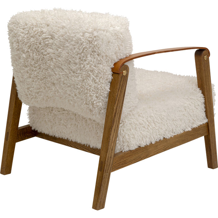 fotel Simon Creme, fotel Kare, wygodny fotel, ergonomiczny fotel, fotel do salonu, fotel do sypialni, drewniany fotel