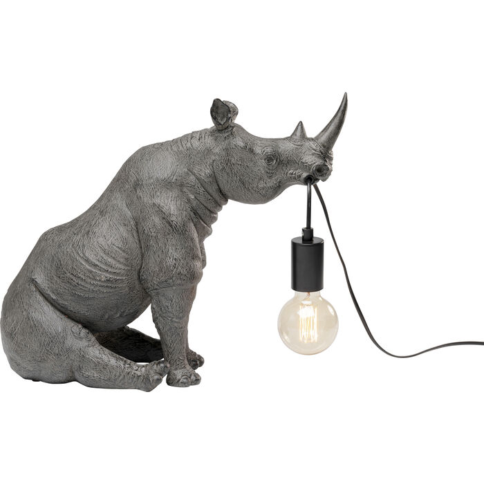 lampa Sitting Rhino, lampa Kare, lampa nosorożec, lampa Animal, lampa stołowa, lampa biurkowa, lampa do salonu, lampa do sypialni, egzotyczna lampa