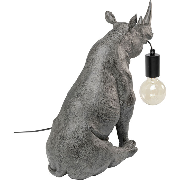lampa Sitting Rhino, lampa Kare, lampa nosorożec, lampa Animal, lampa stołowa, lampa biurkowa, lampa do salonu, lampa do sypialni, egzotyczna lampa