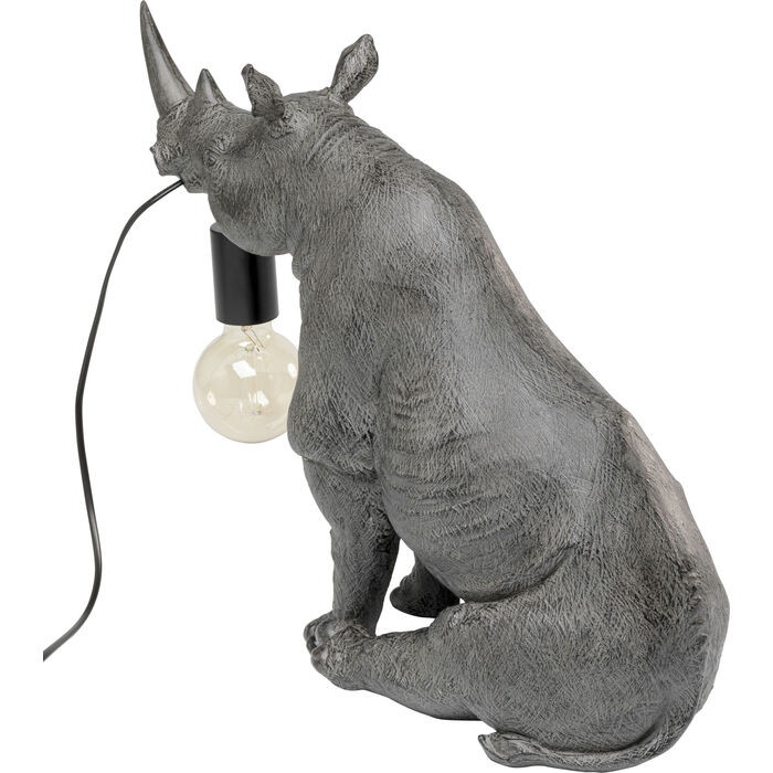 lampa Sitting Rhino, lampa Kare, lampa nosorożec, lampa Animal, lampa stołowa, lampa biurkowa, lampa do salonu, lampa do sypialni, egzotyczna lampa