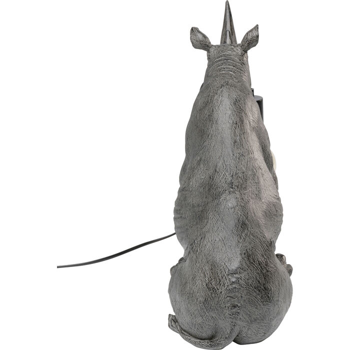 lampa Sitting Rhino, lampa Kare, lampa nosorożec, lampa Animal, lampa stołowa, lampa biurkowa, lampa do salonu, lampa do sypialni, egzotyczna lampa