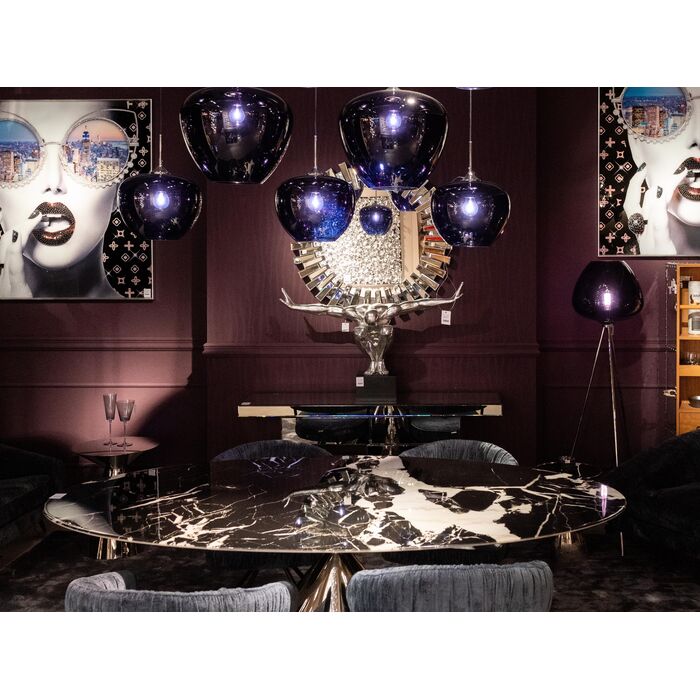 lampa Sphere Night Blue, lampa podłogowa, lampa Kare, lampa do salonu, lampa do jadalni, ekstrawagancka lampa, nowoczesna lampa