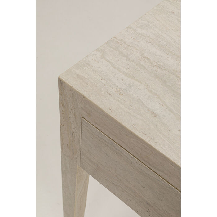 konsola Travertino, konsola Kare, konsola z imitacji kamienia, konsola do przedpokoju, konsola do sypialni, nowoczesna konsola, nowoczesny design