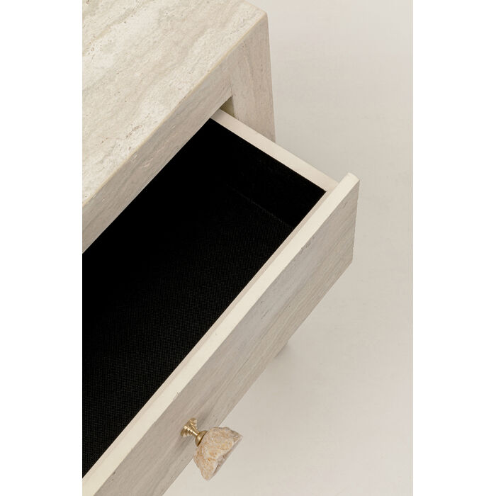 konsola Travertino, konsola Kare, konsola z imitacji kamienia, konsola do przedpokoju, konsola do sypialni, nowoczesna konsola, nowoczesny design