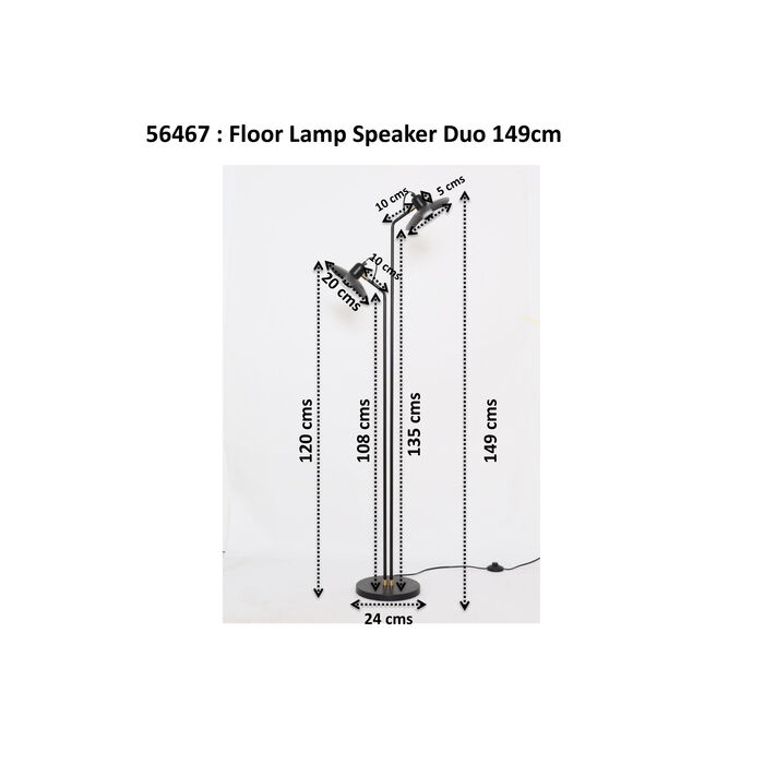 lampa Speaker Duo, lampa Kare, lampa w stylu loftowym, lampa w stylu retro, lampa industrialna, lampa do salonu, lampa podłogowa