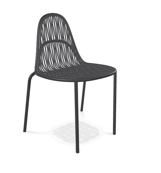 Krzesło Malvasia Scab Design, krzesło metalowe outdoorowe, krzesło odporne na pogodę metalowe, krzesło ażurowe outdoorowe