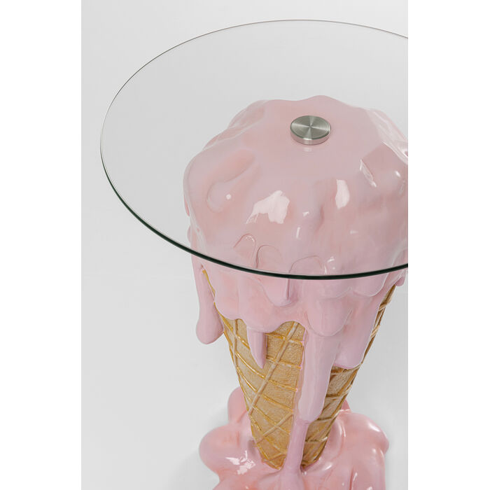 stolik Ice Cream, stolik Kare, stolik pomocniczy, stolik rożek, stolik do salonu, nowoczesny stolik, stolik do kawiarni, stolik ze szklanym blatem