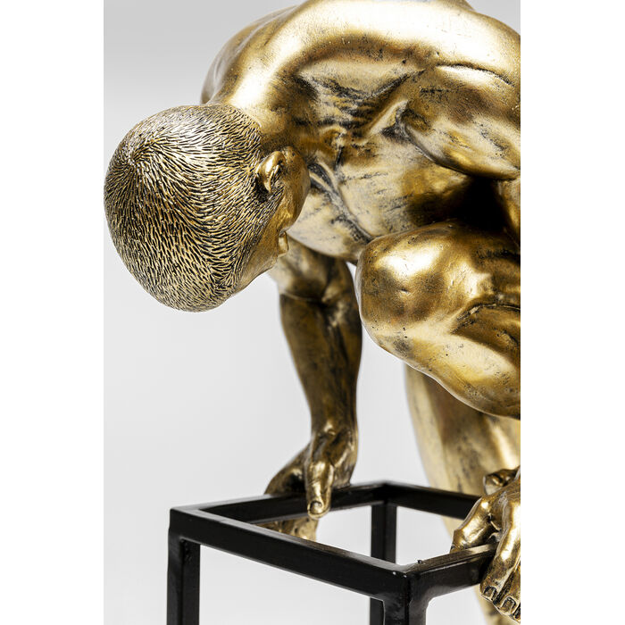 lampa Nude Man, lampa Kare, lampa stołowa, lampa biurkowa, lampa człowiek, złota lampa, rzeźbiarska lampa, nowoczesna lampa